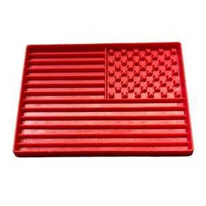 Vintage American Flag Cookie Cutter Tupperware USA Stars and Stripes 4.25"